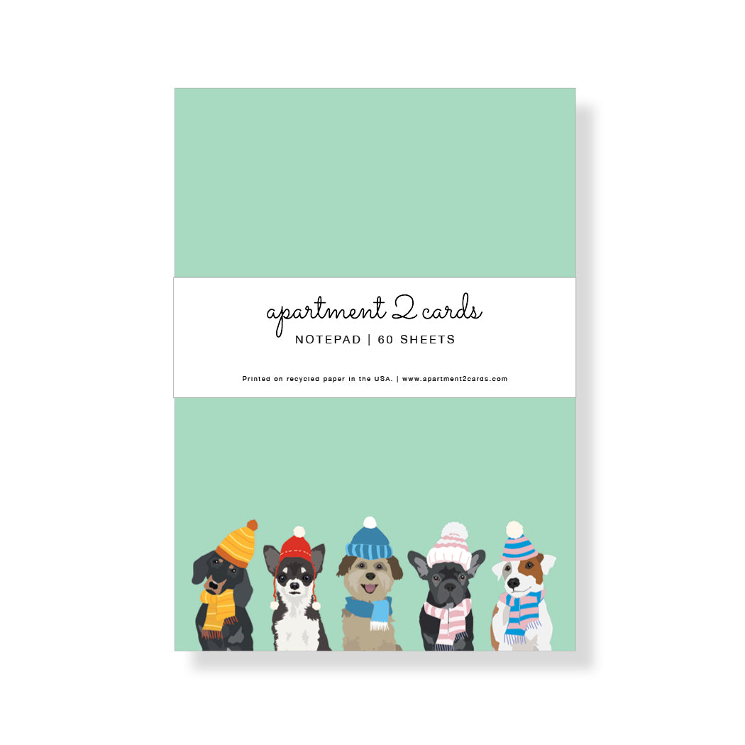 Winter Dogs Notepad