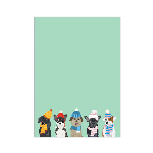 Winter Dogs Notepad