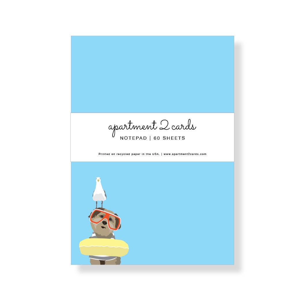 Brown Beach Dog Notepad - NP130
