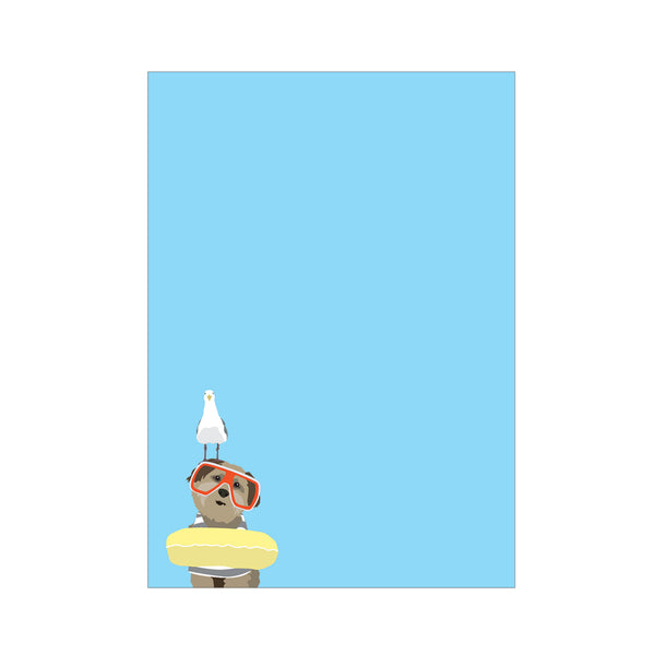 Brown Beach Dog Notepad - NP130