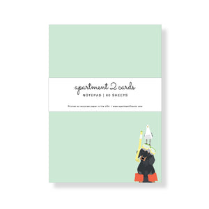 Dachshund Beach Dog Notepad