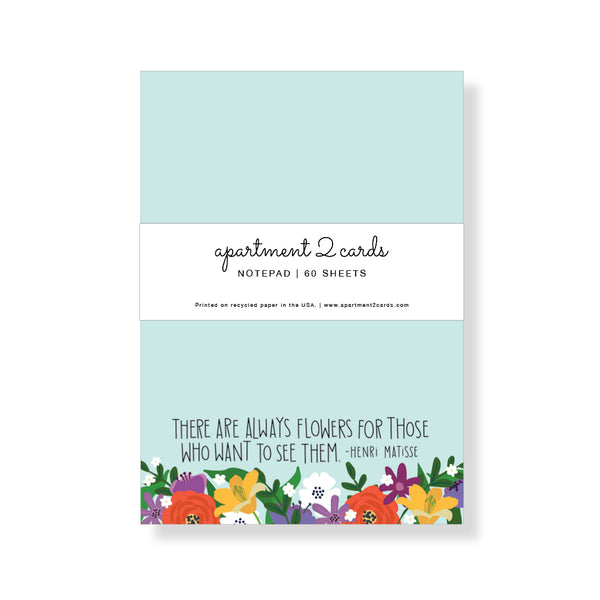 Matisse Garden Quote Notepad