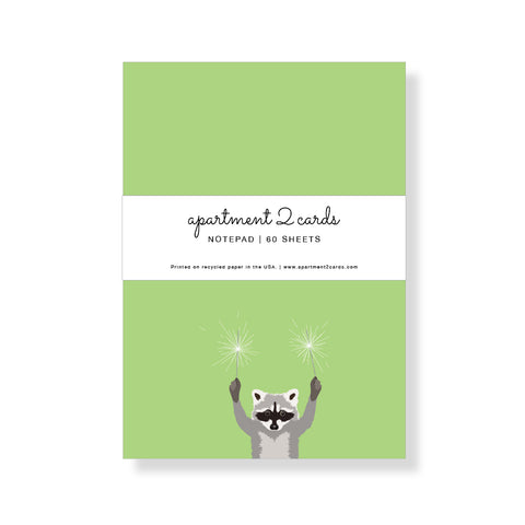 Raccoon with Sparklers Notepad - NP141