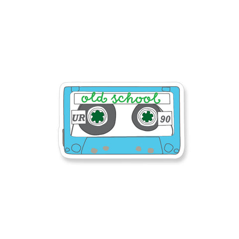 Old School Cassette Tape, Vinyl Sticker - ST145