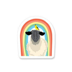 Rainbow Sheep, Vinyl Sticker - ST156