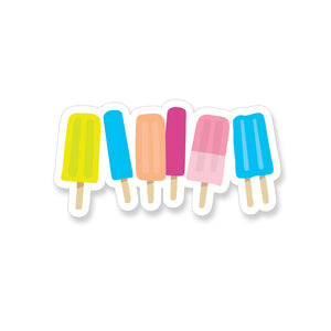 Six Popsicles, Vinyl Sticker - ST168