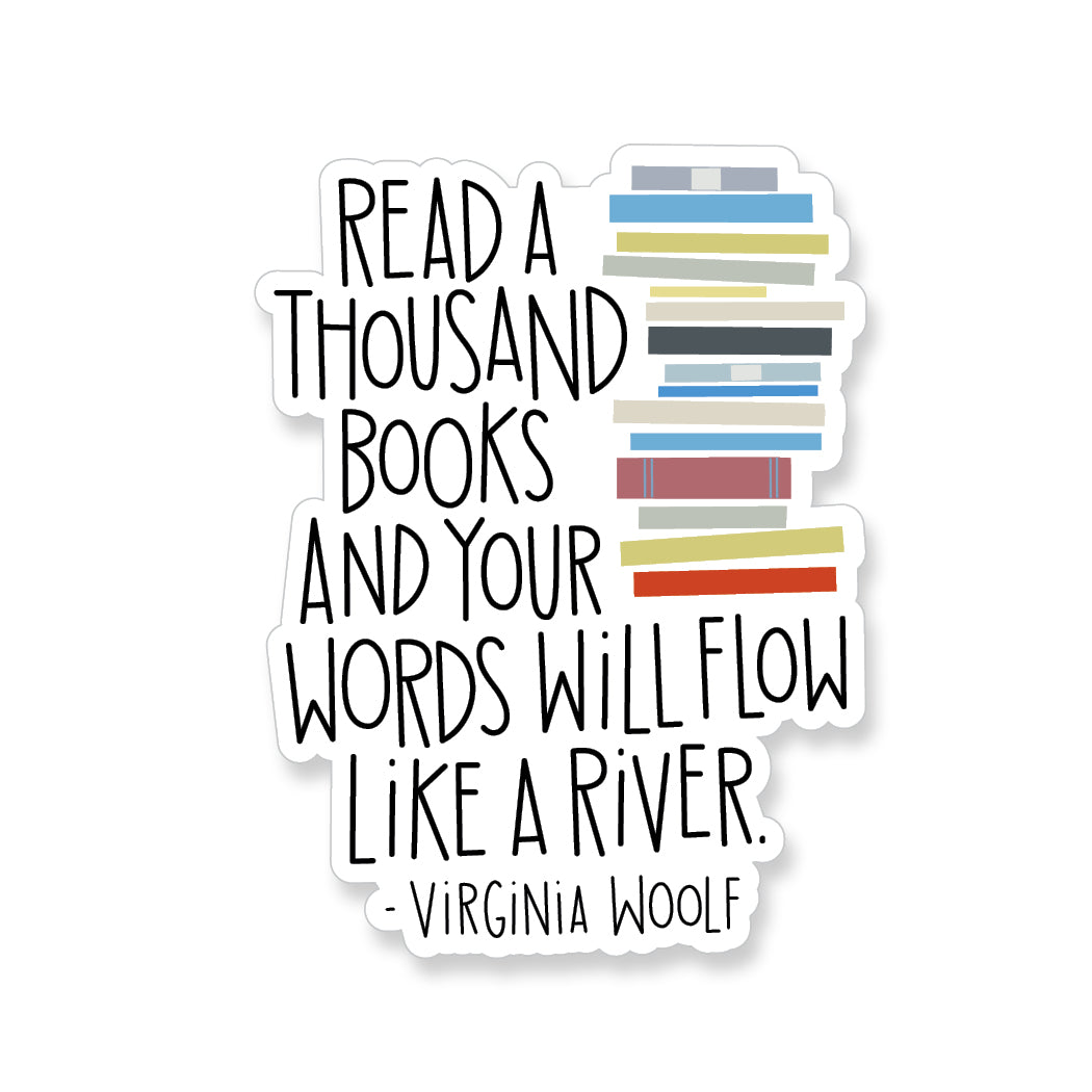 Virginia Woolf Quote Vinyl Sticker - ST189