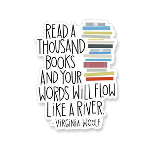 Virginia Woolf Quote Vinyl Sticker - ST189