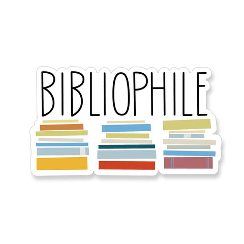 Large Bibliophile, Vinyl Sticker