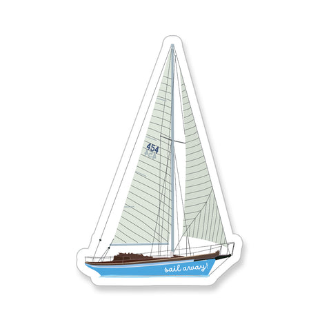 Sailboat, Vinyl Sticker