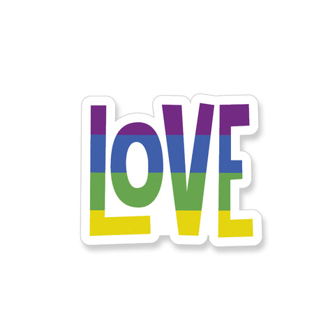 Rainbow Love, Vinyl Sticker - ST245